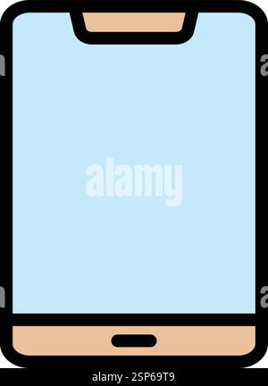 Tablet Vector Icon Design Illustration Stock Vector