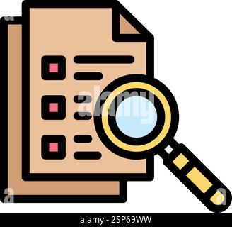 Research Vector Icon Design Illustration Stock Vector
