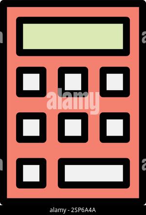 Calculator Vector Icon Design Illustration Stock Vector