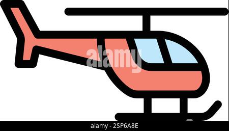 Helicopter Vector Icon Design Illustration Stock Vector