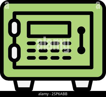 Safe box Vector Icon Design Illustration Stock Vector