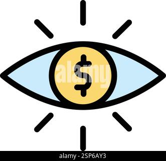 Vision Vector Icon Design Illustration Stock Vector