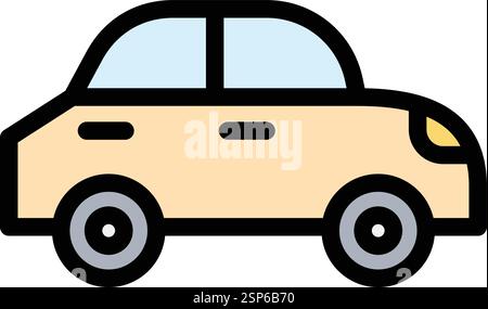 Taxi Vector Icon Design Illustration Stock Vector