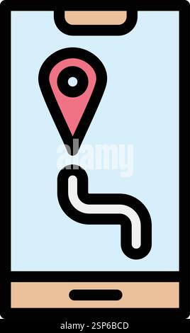 Gps Vector Icon Design Illustration Stock Vector
