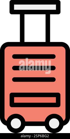 Luggage Vector Icon Design Illustration Stock Vector