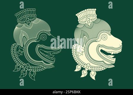 Kbach Khmer Vector, Khmer Ornament. Stock Vector
