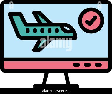 Check in Vector Icon Design Illustration Stock Vector