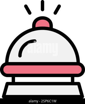 Hotel bell Vector Icon Design Illustration Stock Vector