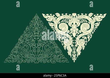 Kbach Khmer Vector, Khmer Ornament. Stock Vector