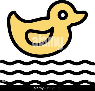 Plastic duck Vector Icon Design Illustration Stock Vector