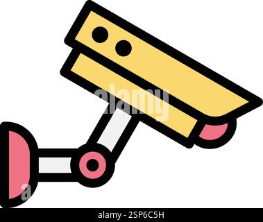 Cctv Vector Icon Design Illustration Stock Vector