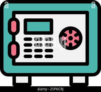 Safety box Vector Icon Design Illustration Stock Vector