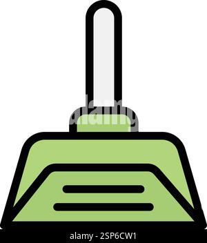Dustpan Vector Icon Design Illustration Stock Vector