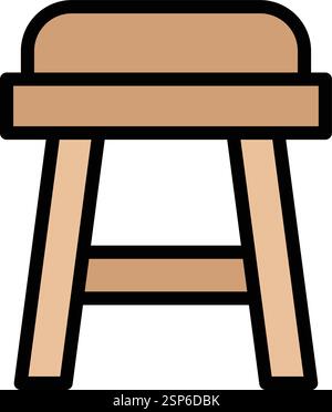 Stool Vector Icon Design Illustration Stock Vector