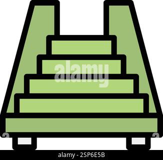 Stairs Vector Icon Design Illustration Stock Vector