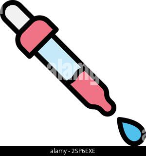 Dropper Vector Icon Design Illustration Stock Vector
