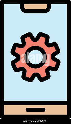 App development Vector Icon Design Illustration Stock Vector