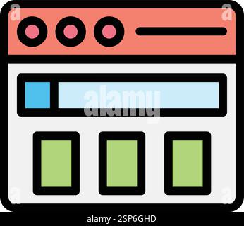 Website Vector Icon Design Illustration Stock Vector
