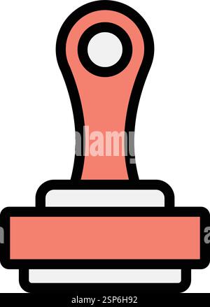 Stamp Vector Icon Design Illustration Stock Vector
