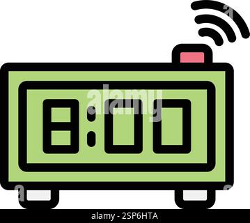 Clock Vector Icon Design Illustration Stock Vector