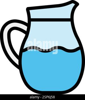 Water jug Vector Icon Design Illustration Stock Vector