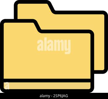Folder Vector Icon Design Illustration Stock Vector