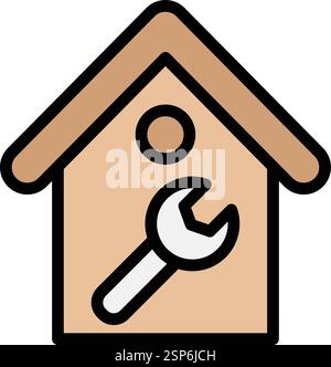 House maintenance Vector Icon Design Illustration Stock Vector