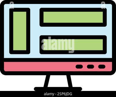 Dashboard Vector Icon Design Illustration Stock Vector
