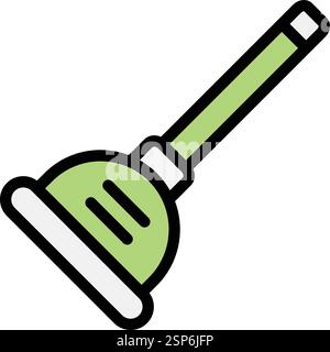 Plunger Vector Icon Design Illustration Stock Vector