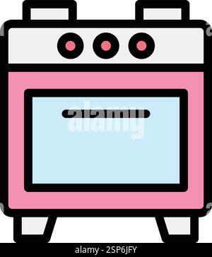 Oven Vector Icon Design Illustration Stock Vector
