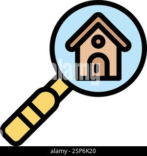 House search Vector Icon Design Illustration Stock Vector