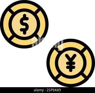 Currency Vector Icon Design Illustration Stock Vector