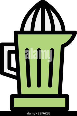 Citrus juicer Vector Icon Design Illustration Stock Vector