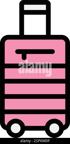 Luggage Vector Icon Design Illustration Stock Vector