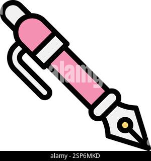 Pen Vector Icon Design Illustration Stock Vector