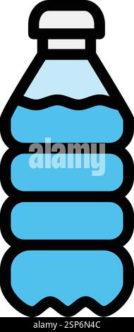 Plastic bottle Vector Icon Design Illustration Stock Vector