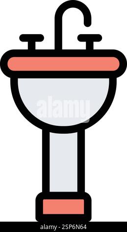 Sink Vector Icon Design Illustration Stock Vector