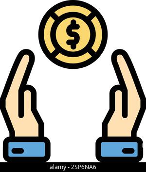 Charity Vector Icon Design Illustration Stock Vector