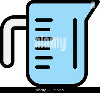 Measuring cup Vector Icon Design Illustration Stock Vector