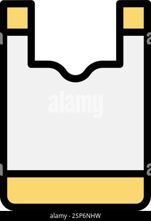 Plastic bag Vector Icon Design Illustration Stock Vector