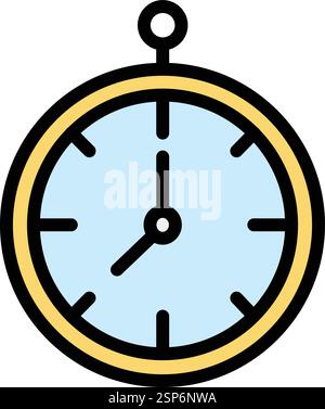 Clock Vector Icon Design Illustration Stock Vector
