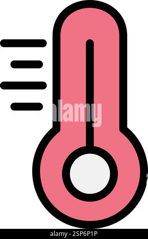 Thermometer Vector Icon Design Illustration Stock Vector
