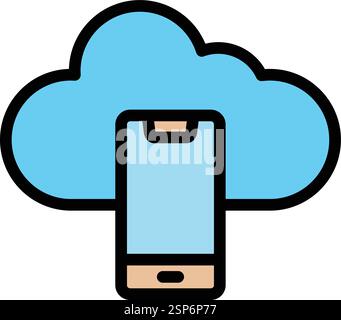 Mobile Vector Icon Design Illustration Stock Vector