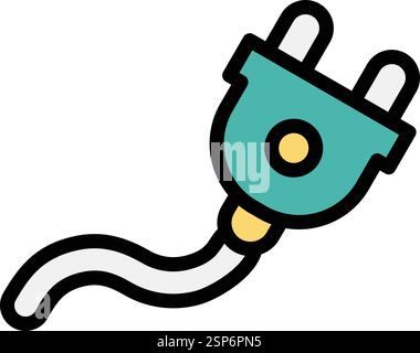 Plug Vector Icon Design Illustration Stock Vector