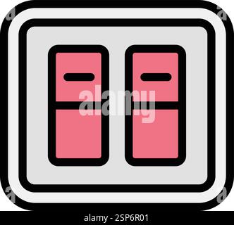 Switch Vector Icon Design Illustration Stock Vector