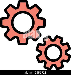Settings Vector Icon Design Illustration Stock Vector