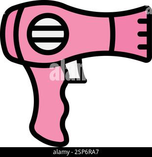 Hair dryer Vector Icon Design Illustration Stock Vector