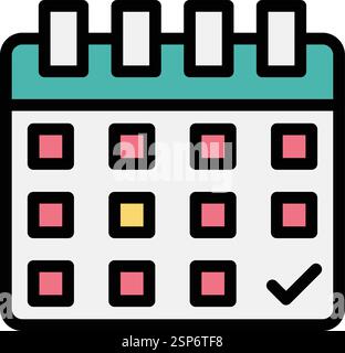 Calendar Vector Icon Design Illustration Stock Vector