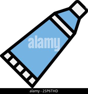 Toothpaste Vector Icon Design Illustration Stock Vector