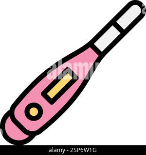 Thermometer Vector Icon Design Illustration Stock Vector